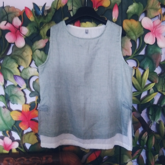 Summer Linen Tops - Picture 2 of 3